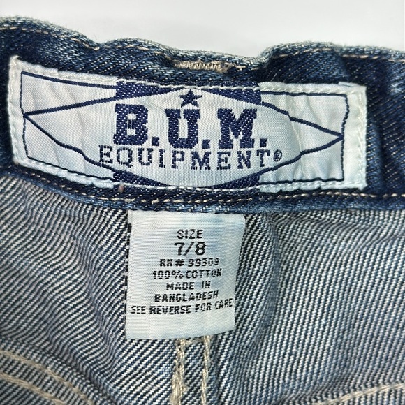 Vintage Bum Equipment Denim Shorts Size 7/8 Waist 24 - Picture 6 of 10